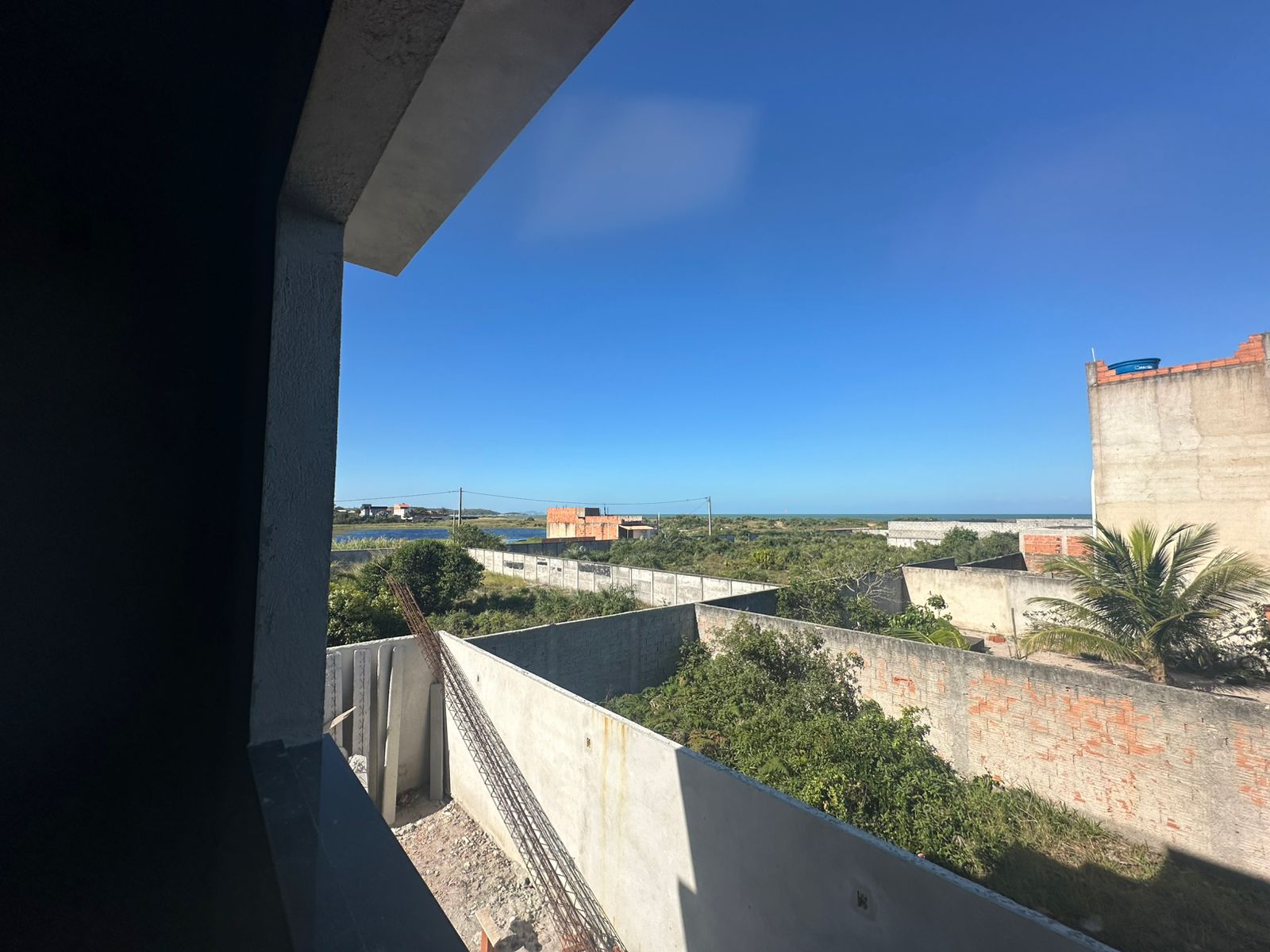 Vista do terraço com vista para o mar